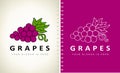 Grapes logo vector design